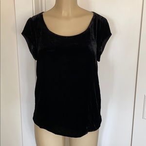 Joie black velvet top